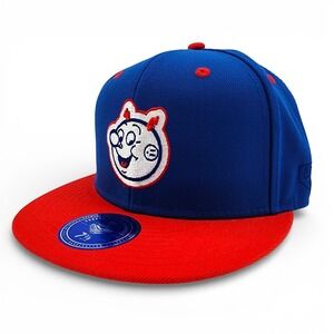 Reddy Kilowatt Hat‎ Ebbets Field Flannels Blue Red Fitted Cap Size 7 3/8 NEW